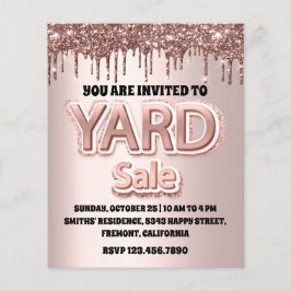 Gard Sale Rose Blush Powder Glitzer Tropfen Flyer