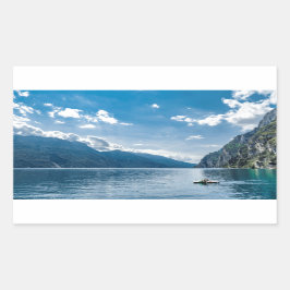 Garda See, Italien Rechteckiger Aufkleber