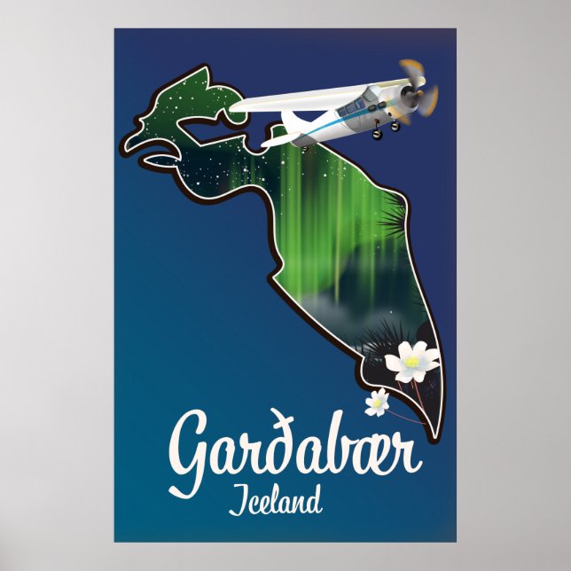 Garðabær Island Reiseplakat Poster (Vorne)