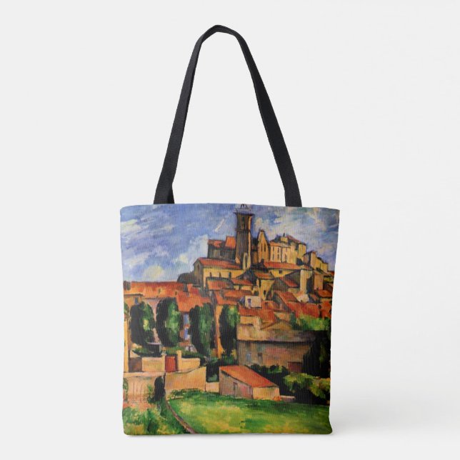 Gardanne, beliebtes Gemälde von Paul Cezanne Tasche (Rückseite)