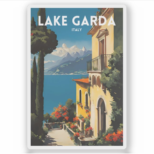 Gardasee Aufkleber (Vorderseite)