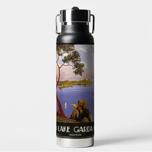 Gardasee Italien individuelle Name Trinkflasche (Vorderseite)