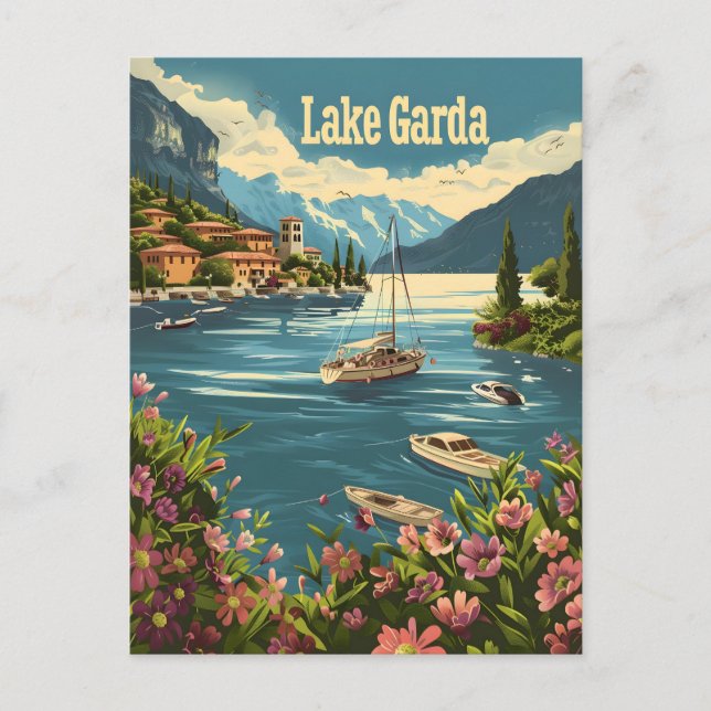 Gardasee Italien Postkarte (Vorderseite)