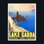 Gardasee Italien Vintage Postkarte<br><div class="desc">Gardasee - Italien Vintage</div>