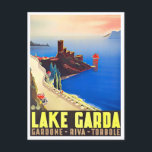 Gardasee Italien Vintage Postkarte<br><div class="desc">Gardasee - Italien Vintage</div>