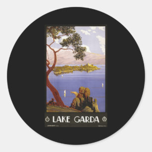 Gardasee Runder Aufkleber