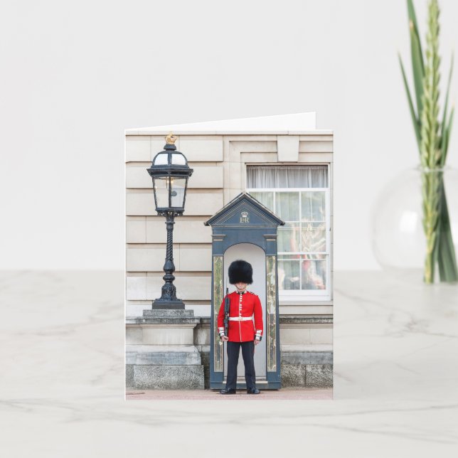 Garde bei Buckingham Palace Blank Grußkarte Dankeskarte (Vorderseite)
