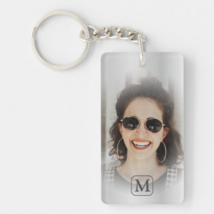 Garde de photo grise argent monogramme