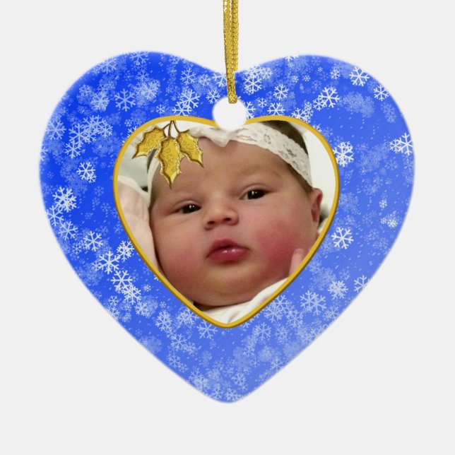 Garde de photos pour bébé ornement de Noël (Devant)