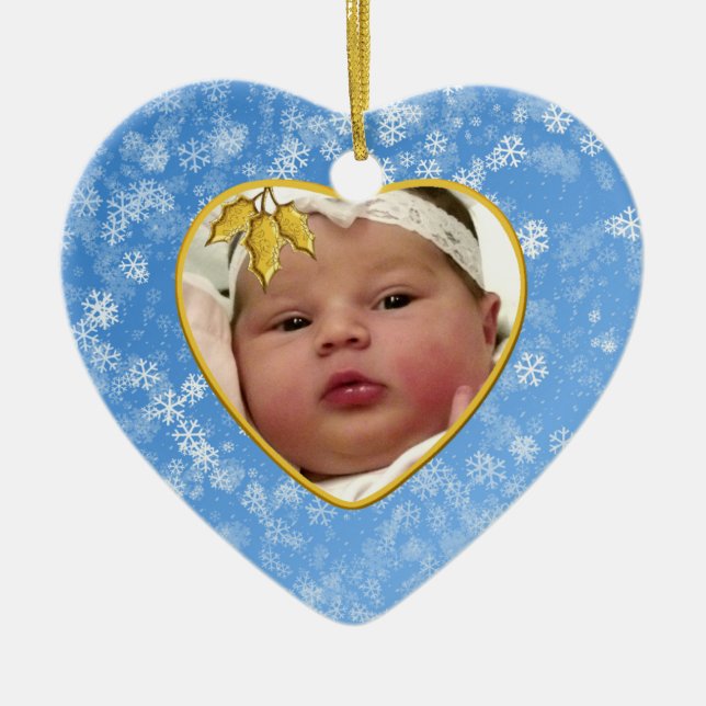Garde de photos pour bébé ornement de Noël (Devant)