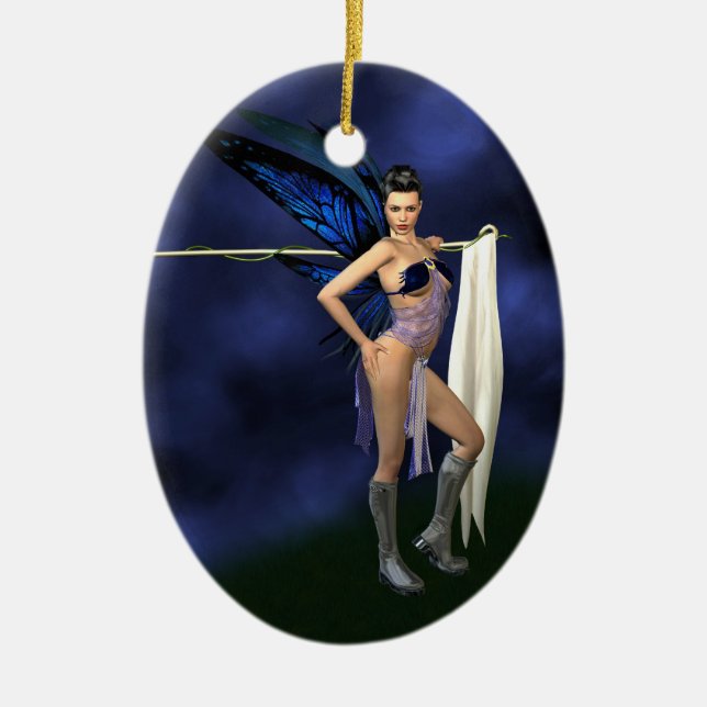 Garde du drapeau - ornement ovale (personnaliser (Devant)