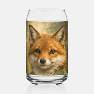 Garde forestier renard • Verre imprimé en forme de