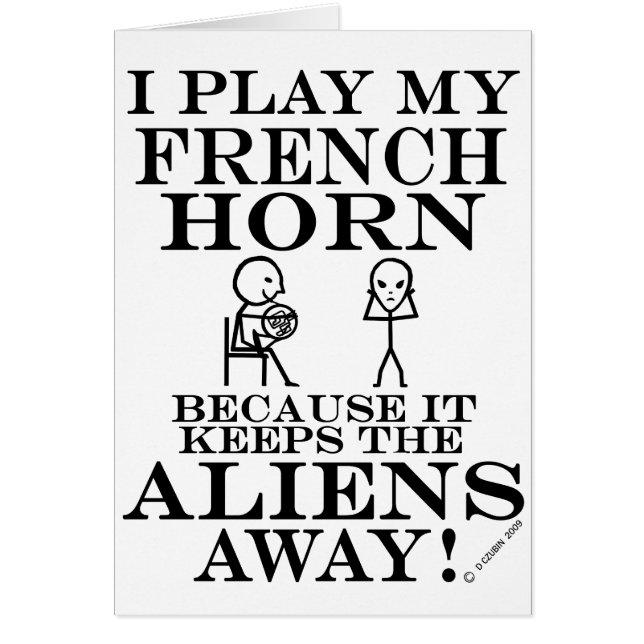 Garde les Aliens loin de la Corne française (Devant)
