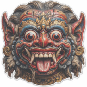 Garde Neon Barong Autocollant - Protection Balinai
