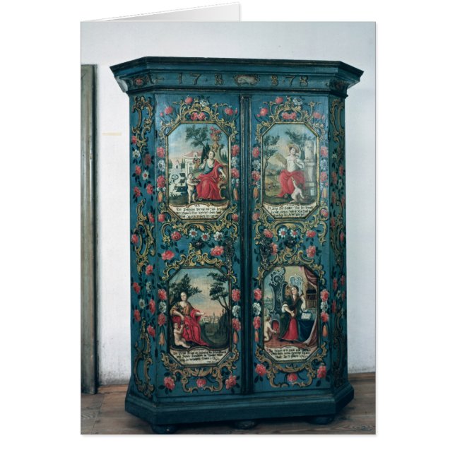 Garde-robe décorée des scènes des quatre (Devant)