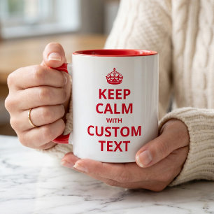 Garde ton calme modèle de mug avec citation person