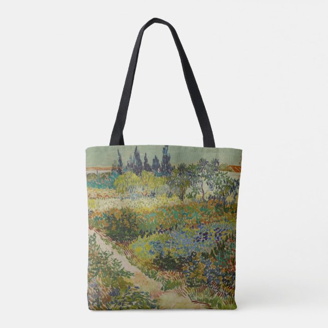 Garden at Arles by Vincent Van Gogh Tasche (Rückseite)