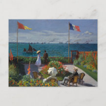 Garden at Sainte-Adresse by Monet Postcard