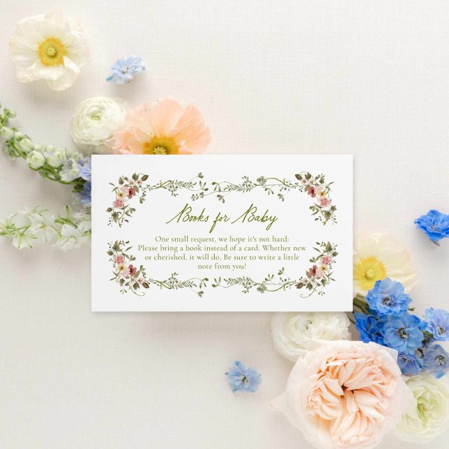 Garden Baby in Bloom Books for Baby Begleitkarte (Books for Baby Garden Baby shower Card
)