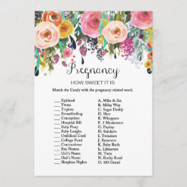 Garden Baby Showgame mit Antwort auf die 12x18 Einladung