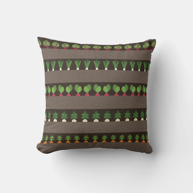 Garden Beds Throw Kissen (Vorderseite)