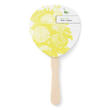 Garden Bee Toile Gelbe Party Fan