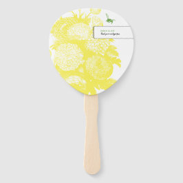 Garden Bee Toile Gelbe Party Fan Fächer