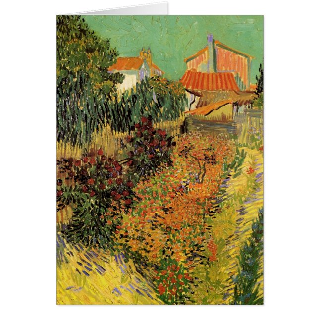 Garden Behind a House par Vincent van Gogh (Devant)