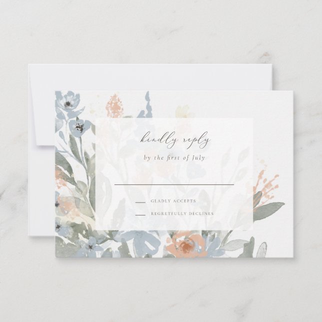 Garden Blüh Umschließungskarte RSVP Karte (Vorderseite)