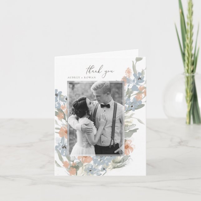 Garden Blüh Vielen Dank Dankeskarte (Vorderseite)