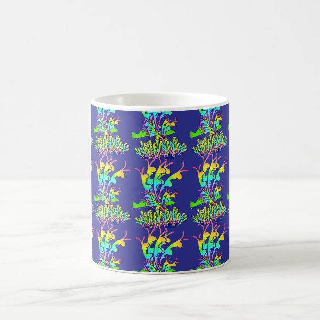 Garden Blume Deep Blue Kaffeetasse (Mittel)