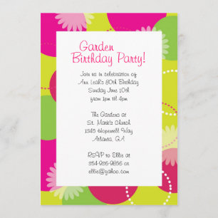 Garden Blume Einladung