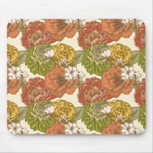 Garden Blume Pattern Mousepad