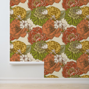 Garden Blume Pattern Tapete