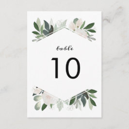 Garden Blush Tischnummer Card