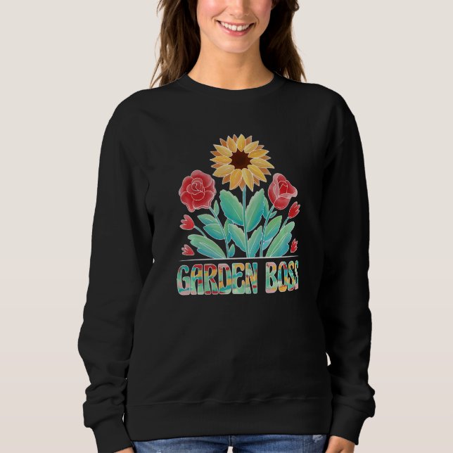 Garden Boss Gardener Garening Sweatshirt (Vorderseite)