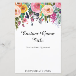 Garden Brautparty Game PRINED