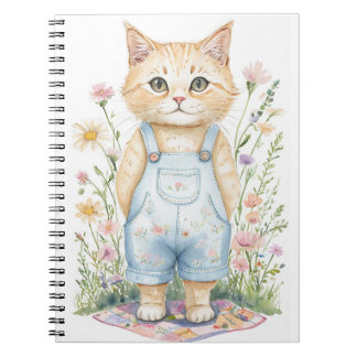 Garden Cat Notebook oder Journal Notizblock