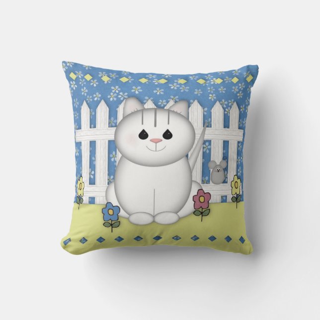 Garden Cat Pillow Kissen (Vorderseite)