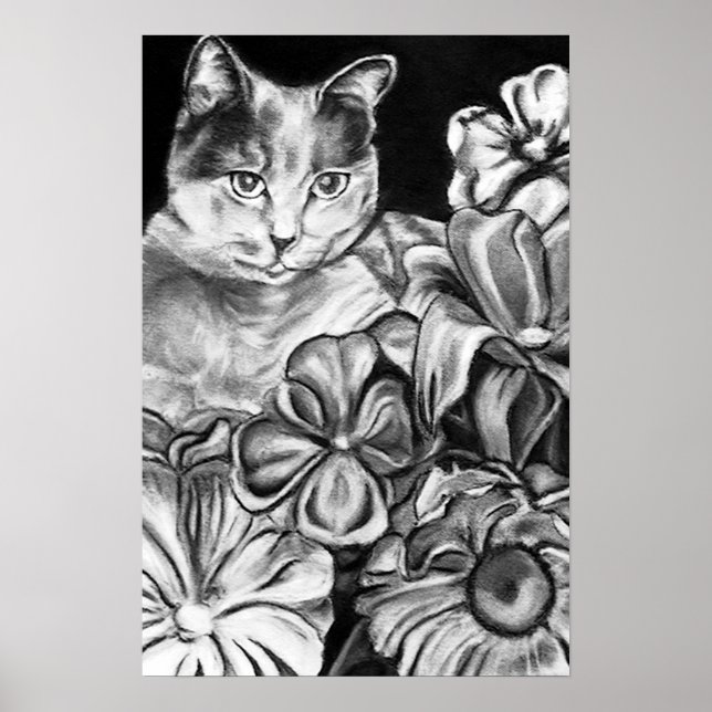 Garden Cat Poster (Vorne)