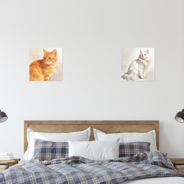  Garden Cat Print Set (Chambre à coucher)