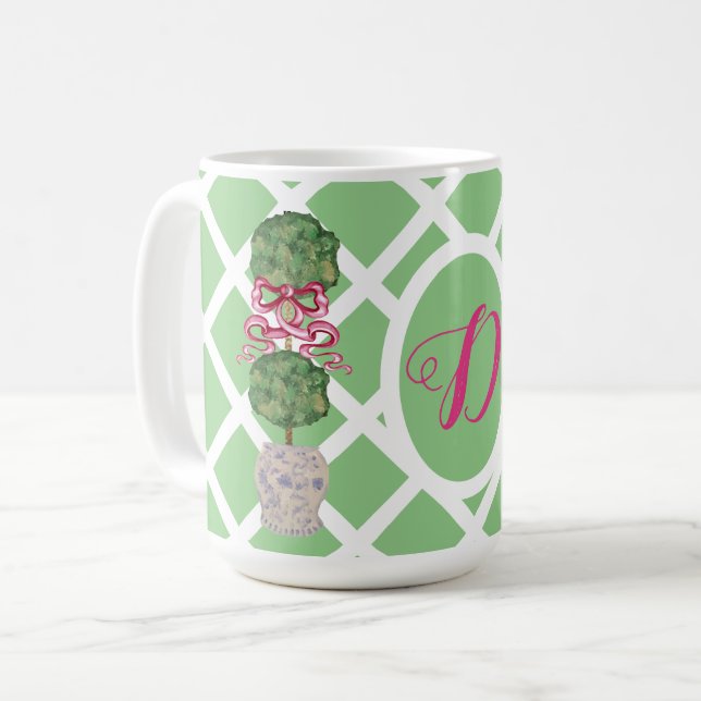Garden Chinoiserie Ginger Jar Jars Topiary Kaffeetasse (Vorderseite Links)