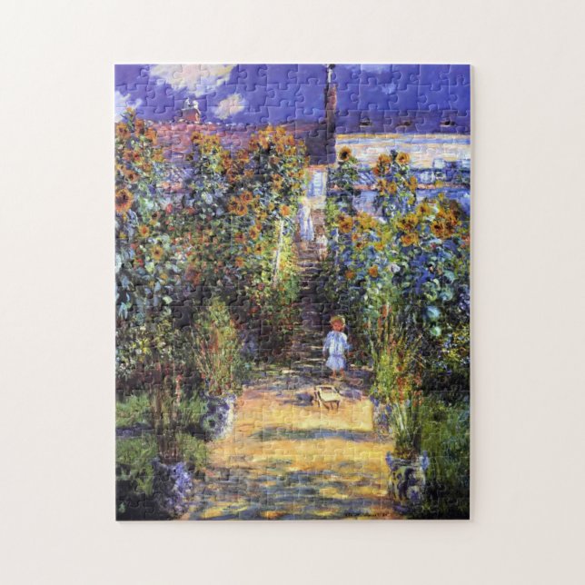 Garden Claude Monet Sommer Sonnenblumen Blume (Vertikal)
