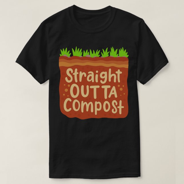 Garden Compost Geschenk T-Shirt (Design vorne)
