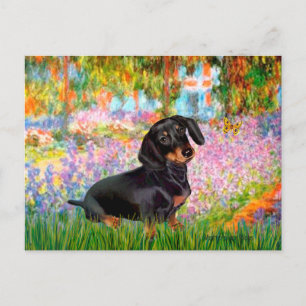 Garden - Dacshund (BT16) Postkarte
