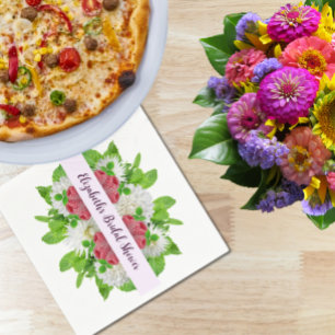 Garden Dahlia Brautparty Serviette