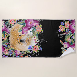 GARDEN DANCE als Handtuchhalter mit schwarzem Hint Strandtuch