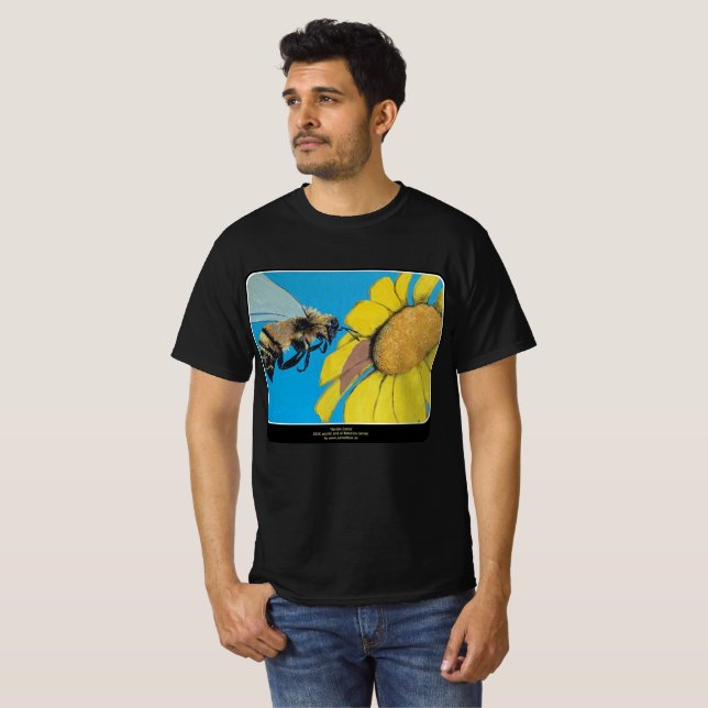 "Garden Dance" Gemälde auf einem T-Shirt (Vorne ganz)