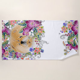 GARDEN DANCE: Handtuchhalter weiß Strandtuch