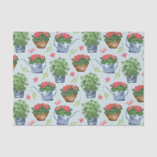 Garden Delight - Blume Pop and Watering Can Seidenpapier